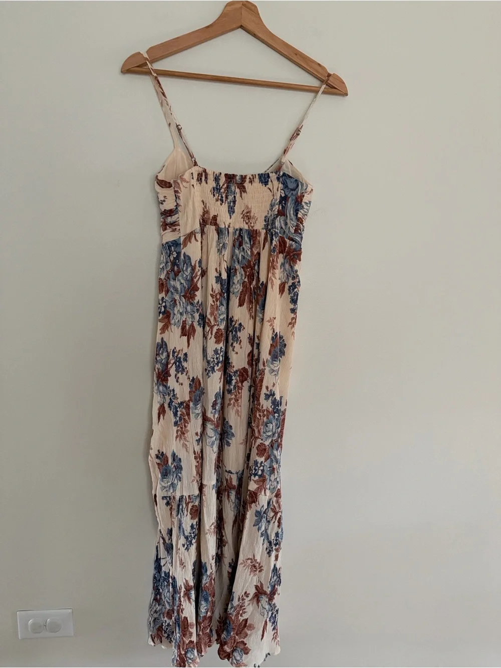 Abercrombie & Fitch Floral Smocked Maxi Dress Small Petite